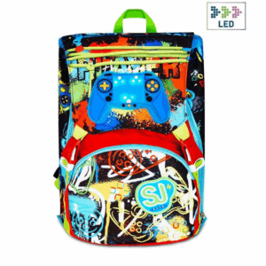 Zaino scuola SJ estensibile Big Game Led Boy