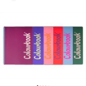 5 Quaderno con fori A4 con spirale Soft 80 fogli Colourbook con microfori per strappo