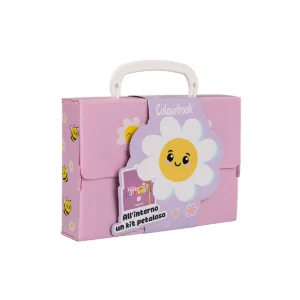 Minipoly Happy Daisy – Mini valigetta con cancelleria omaggio – 22x16x5 cm